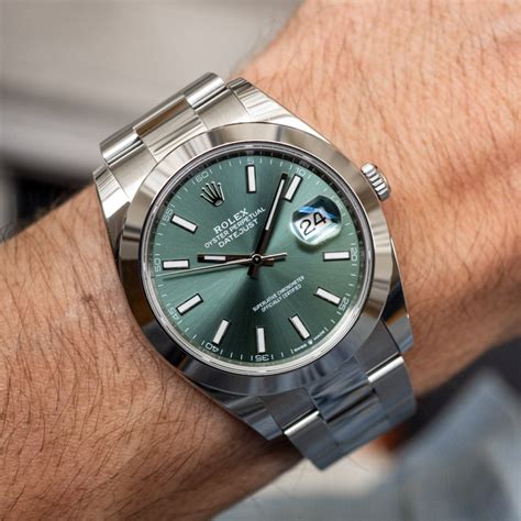 rolex day just fond vert|Rolex Datejust 41 oyster.